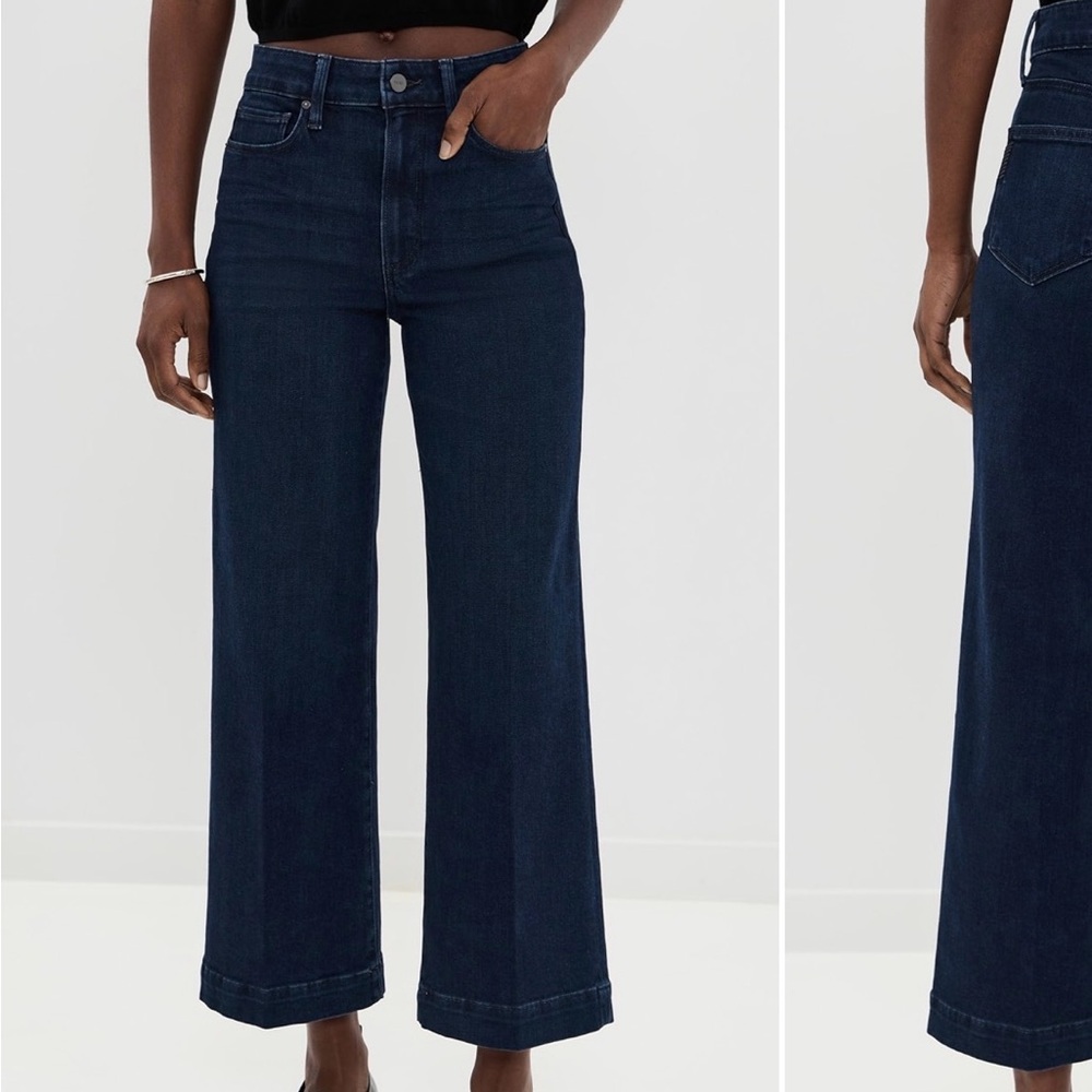 PAIGE anessa wide leg jeans dark